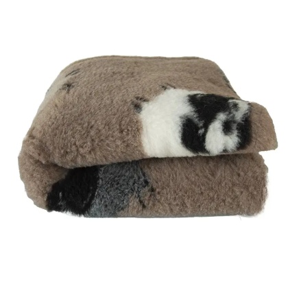 BUBA Dry bed legowisko antypoślizgowe beżowe w owce