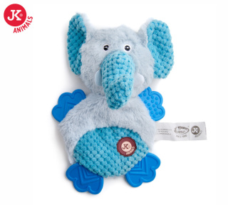 JK ANIMALS Pluszowy słoń z łapkami TPR 23 cm