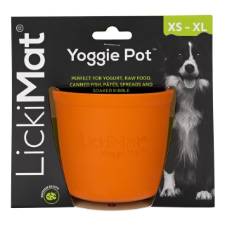 LICKIMAT Yoggie Pot pomarańczowy