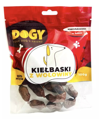 DOGY Kiełbaski z wołowiny 100 g