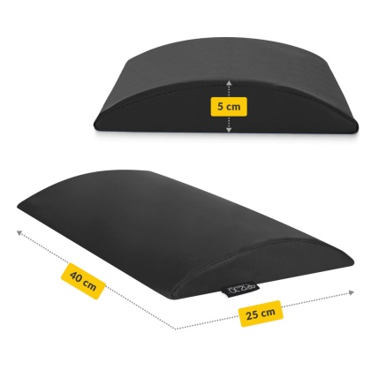 Półwałek 40x25x5 cm czarny