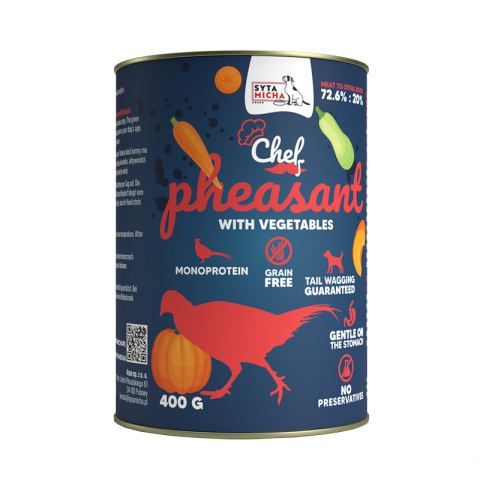 SYTA MICHA Karma mokra bażant z warzywami 400 g SYTA MICHA Karma mokra bażant z warzywami 400 g