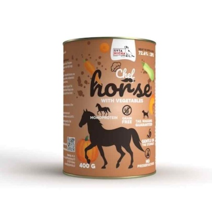 SYTA MICHA Karma mokra konina z warzywami 400 g