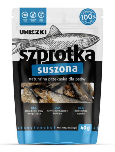 UNISZKI Szprotka suszona 40 g