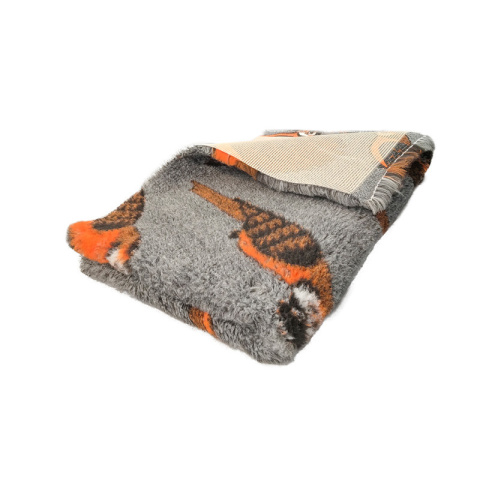BUBA Dry bed legowisko antypoślizgowe szare w papugi BUBA Dry bed legowisko antypoślizgowe szare w papugi