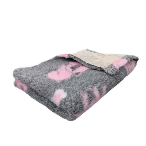 BUBA Dry bed legowisko antypoślizgowe szare w świnki BUBA Dry bed legowisko antypoślizgowe szare w świnki