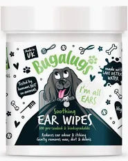 Bugalugs Soothing Ear Wipes Biodegradowalne waciki do czyszczenia uszu psa 100szt Bugalugs Soothing Ear Wipes Biodegradowalne waciki do czyszczenia uszu psa 100szt