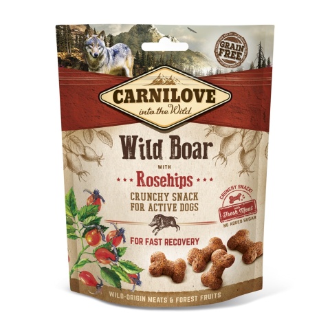 CARNILOVE Crunchy Snack dzik i owoce dzikiej róży 200 g CARNILOVE Crunchy Snack dzik i owoce dzikiej róży 200 g