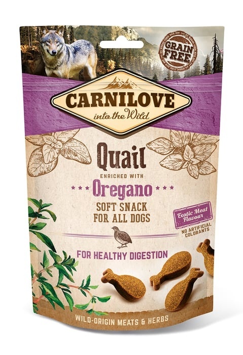 CARNILOVE Semi-Moist Snack miękka przekąska z oregano 200 g CARNILOVE Semi-Moist Snack miękka przekąska z oregano 200 g