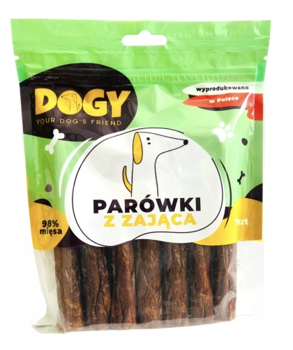 DOGY Parówki z zająca 7 szt.
