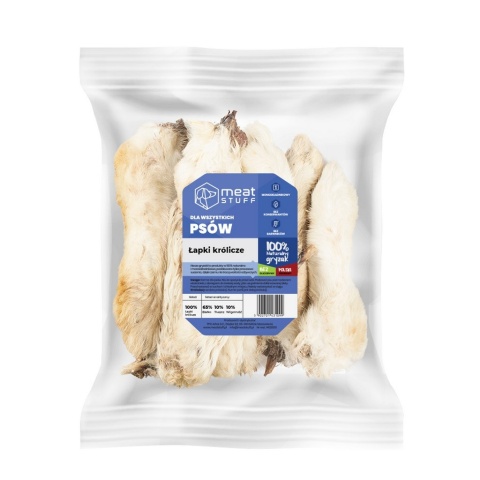 MEAT STUFF Łapka królicza z futrem 100 g