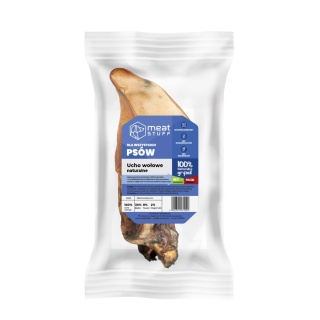 MEAT STUFF Ucho wołowe naturalne 5 szt