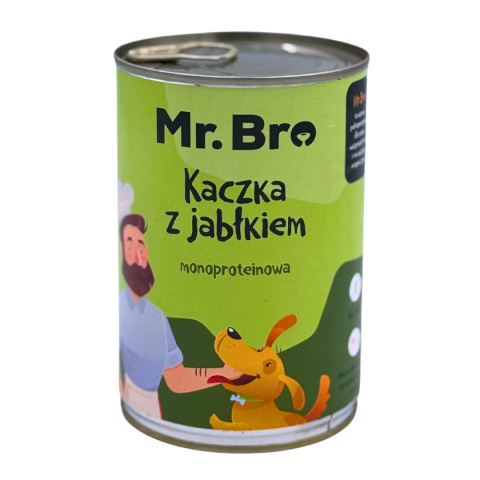 MR. BRO Karma mokra kaczka z jabłkiem 400 g MR. BRO Karma mokra kaczka z jabłkiem 400 g