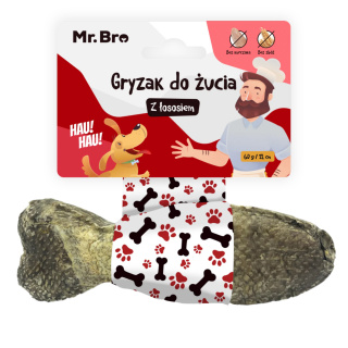 MR. BRO Kość gryzak do żucia rybka z łososiem 12 cm