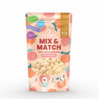 PERRO MIX & MATCH Brzoskwinia Przysmaki liofilizowane 15g