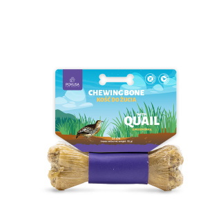POKUSA Kość do żucia z przepiórką w dzikich ziołach 12 cm