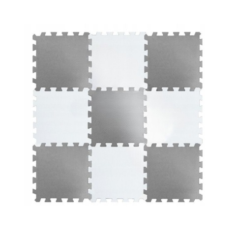 Piankowa mata puzzle do treningu 96x96 cm szara Piankowa mata puzzle do treningu 96x96 cm szara
