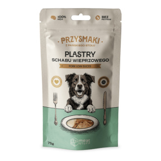 MEAT STUFF Przysmaki z pańskiego stołu - Plastry schabu wieprzowego 75 g
