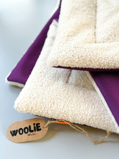 Dwustronna mata wodoodporna fioletowa