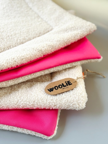 Dwustronna mata wodoodporna neonowy róż