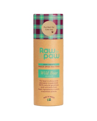RAW FOR PAW Dzik liofilizowane przysmaki 45 g