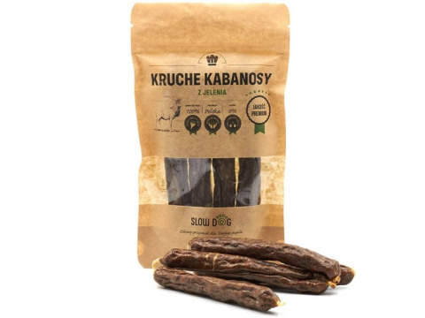 SLOW DOG Kabanosy z jelenia 100 g SLOW DOG Kabanosy z jelenia 100 g