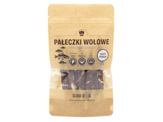 SLOW DOG Pałeczki wołowe z królikiem i dorszem 100g