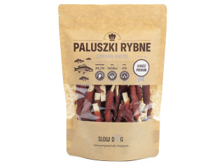 SLOW DOG Paluszki rybne z piersią kaczki 250 g