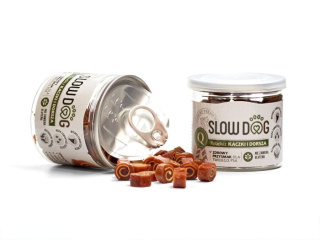 SLOW DOG Treserki Roladki z kaczki i dorsza 70g
