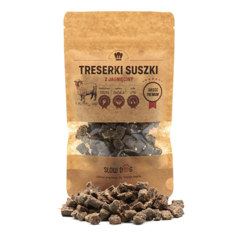 SLOW DOG Treserki z jagnięciny 100 g SLOW DOG Treserki z jagnięciny 100 g