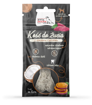 SYTA MICHA Kość do żucia kokos z batatem 12cm