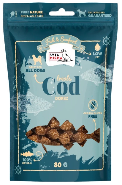 SYTA MICHA Przysmaki z dorszem 80 g