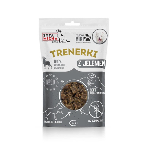 SYTA MICHA Trenerki z jeleniem 80 g SYTA MICHA Trenerki z jeleniem 80 g