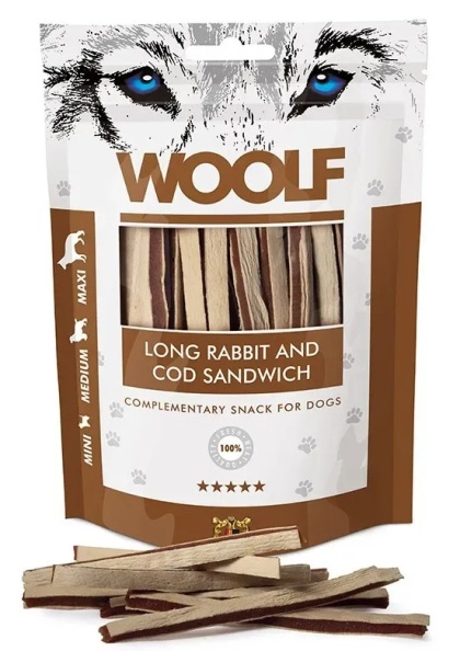 WOOLF Sandwich królik z dorszem 100 g