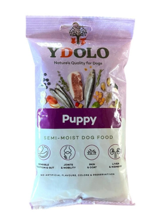 YDOLO Puppy wieprzowina Iberico i ryby karma półwilgotna dla szczeniąt próbka 100g