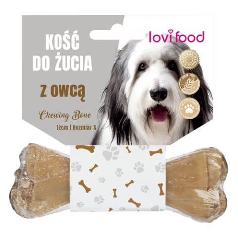 LOVI FOOD Kość z owcą S 12 cm