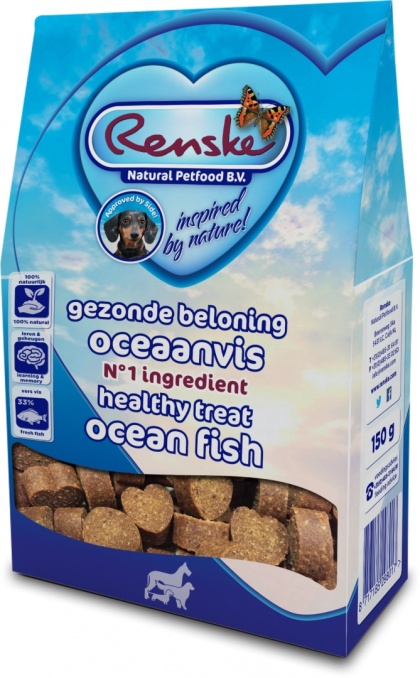 RENSKE Ciasteczka z ryb oceanicznych 150 g