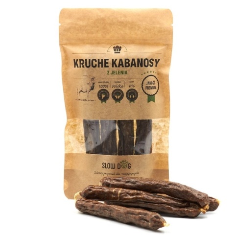 SLOW DOG Kabanosy z jelenia 100 g SLOW DOG Kabanosy z jelenia 100 g