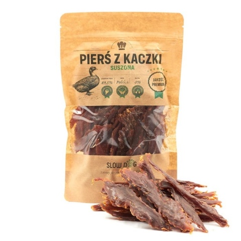 SLOW DOG Suszona pierść z kaczki 250g SLOW DOG Suszona pierść z kaczki 250g