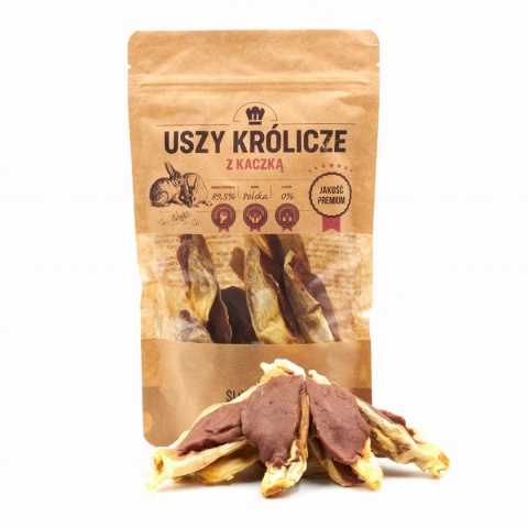 SLOW DOG Uszy królicze z kaczką 250g SLOW DOG Uszy królicze z kaczką 250g