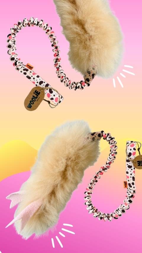 Stwórz swój szarpak pleciony dla małych piesków z dwukolorowym futrem