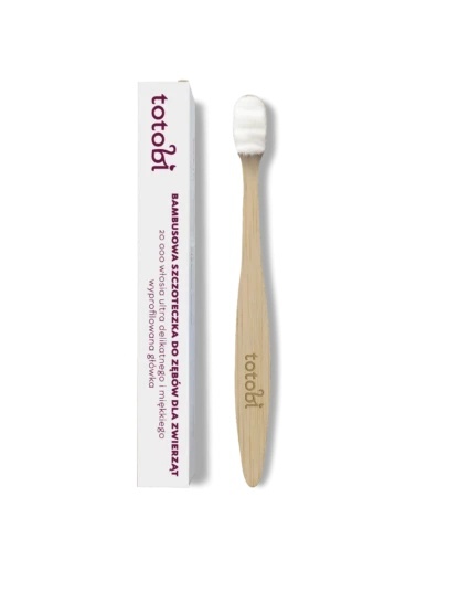 TOTOBI Bambusowa szczoteczka z wyprofilowaną główką i ultra miękkim włosiem do zębów TOTOBI Bambusowa szczoteczka z wyprofilowaną główką i ultra miękkim włosiem do zębów