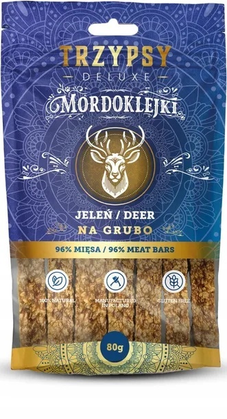 TRZYPSY Mordoklejki na grubo jeleń 80 g