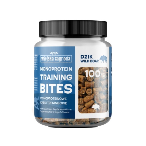 WIEJSKA ZAGRODA Monoproteinowe miękkie kąski treningowe dzik 150 g