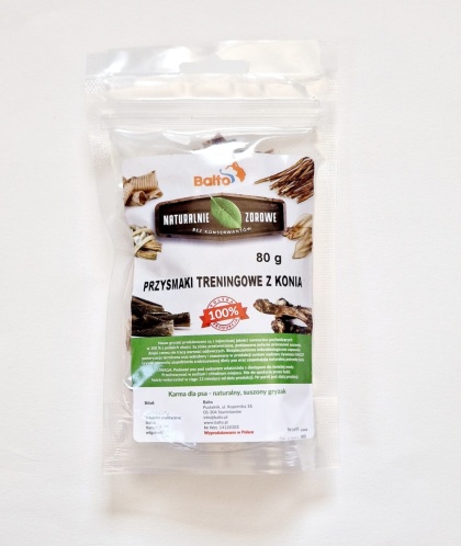 BALTO Przysmak treningowy z koniny 80 g