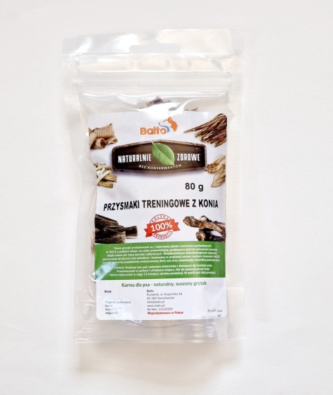 BALTO Przysmak treningowy z koniny 80 g