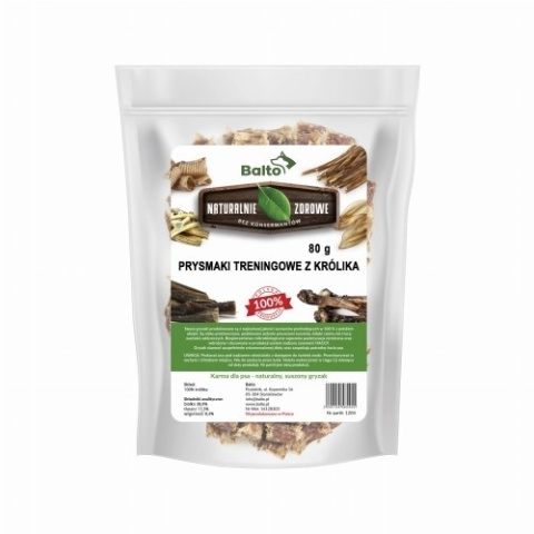 BALTO Przysmak treningowy z królika 80 g