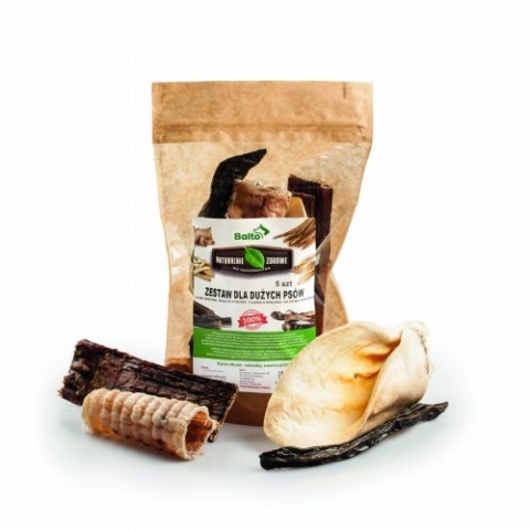 BALTO Zestaw wołowych gryzaków dla dużych psów PREMIUM
