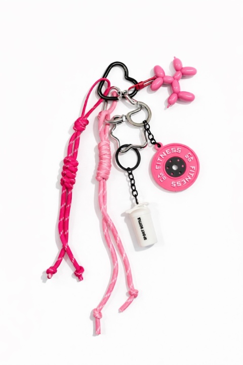 Breloczek "Dog Mom" różowy duży