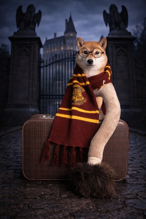 Broom - magiczna miotła z owczym futrem i piszczałką